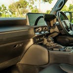 Inside of a Toyota Prado