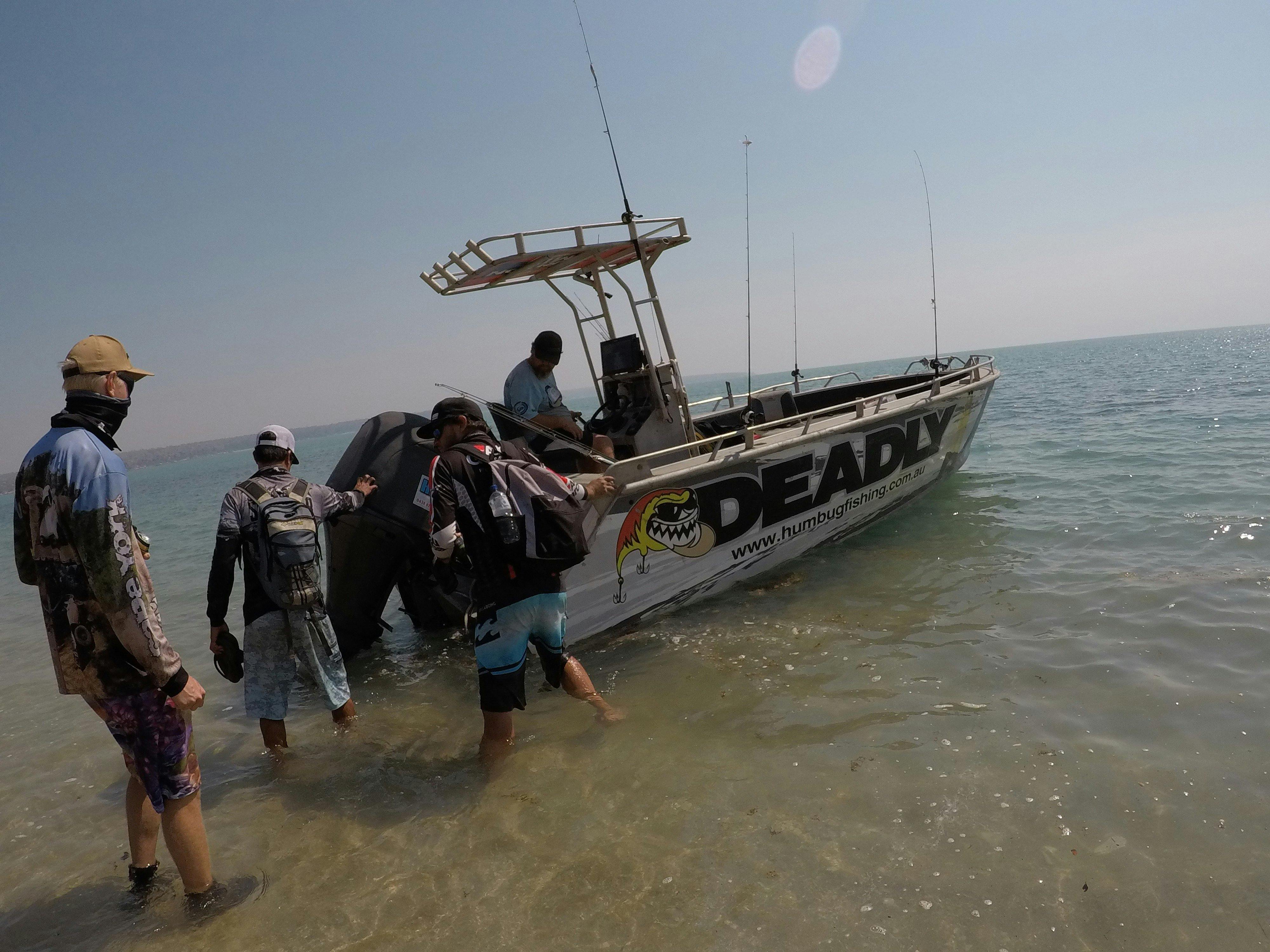 Humbug Fishing's tender boat Deadly use for getting easy access to remote fishing locations