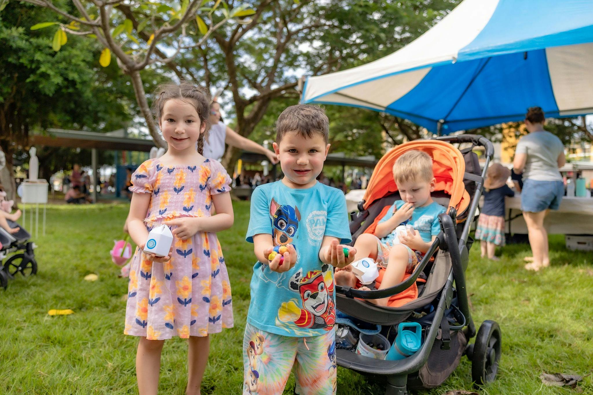 Santa ringing the bell