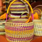 Pandanus woven basket