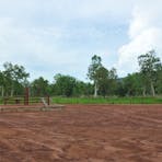 Parking area around the memorial.