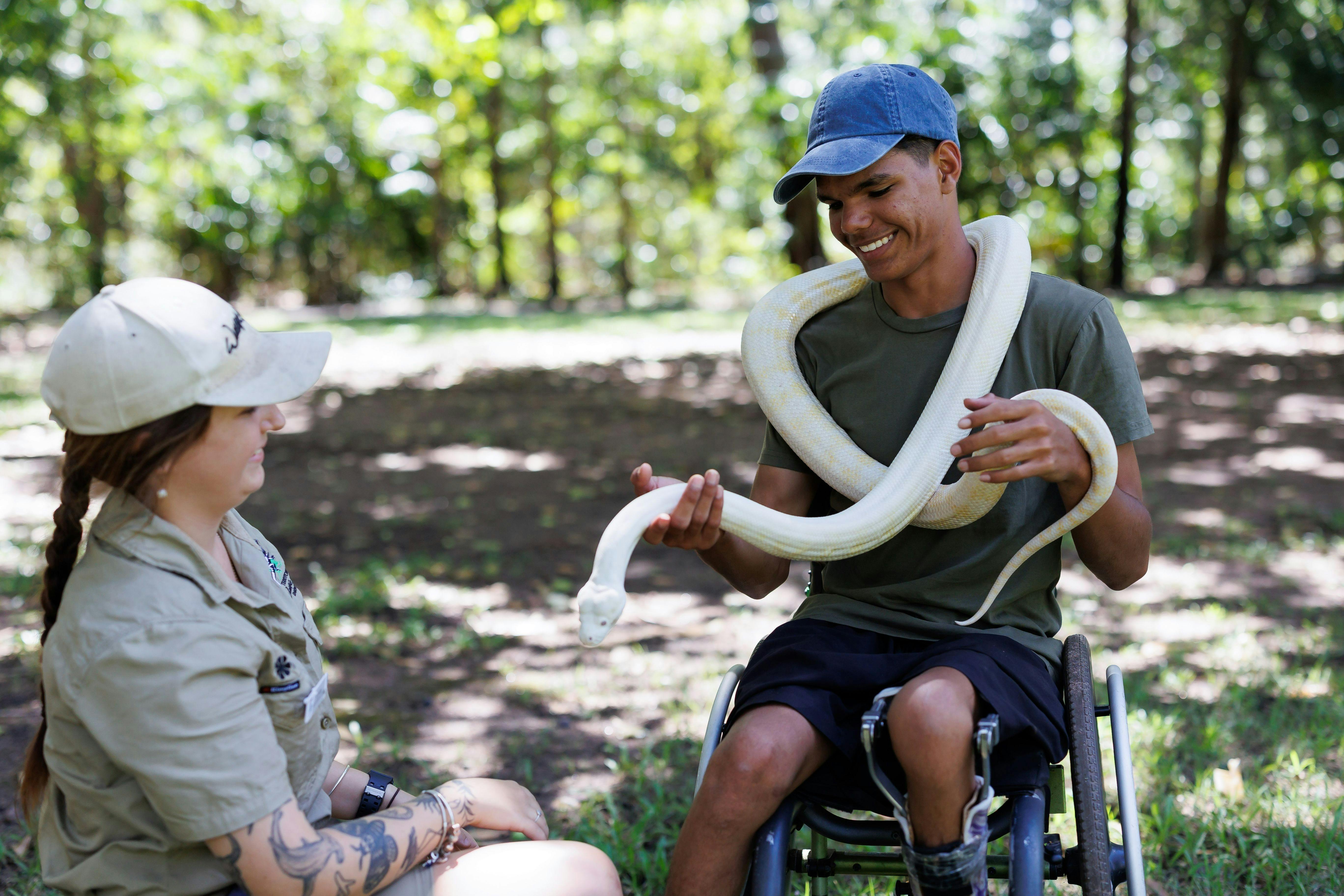 Visiting the Territory Wildlife Park - scaly friends