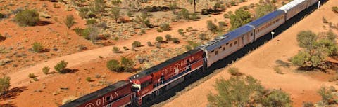 The Ghan from above