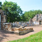 Town Hall ruins from the side.