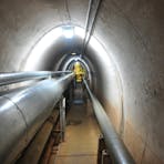 Interior of fuel tank No.6.