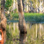 Quiet moment of reflection during your Litchfield day tour - tabletop swamp