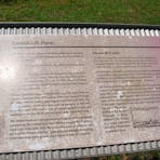 Interpretative panel associated with the mining machinery. Most items are interpreted in this manner.