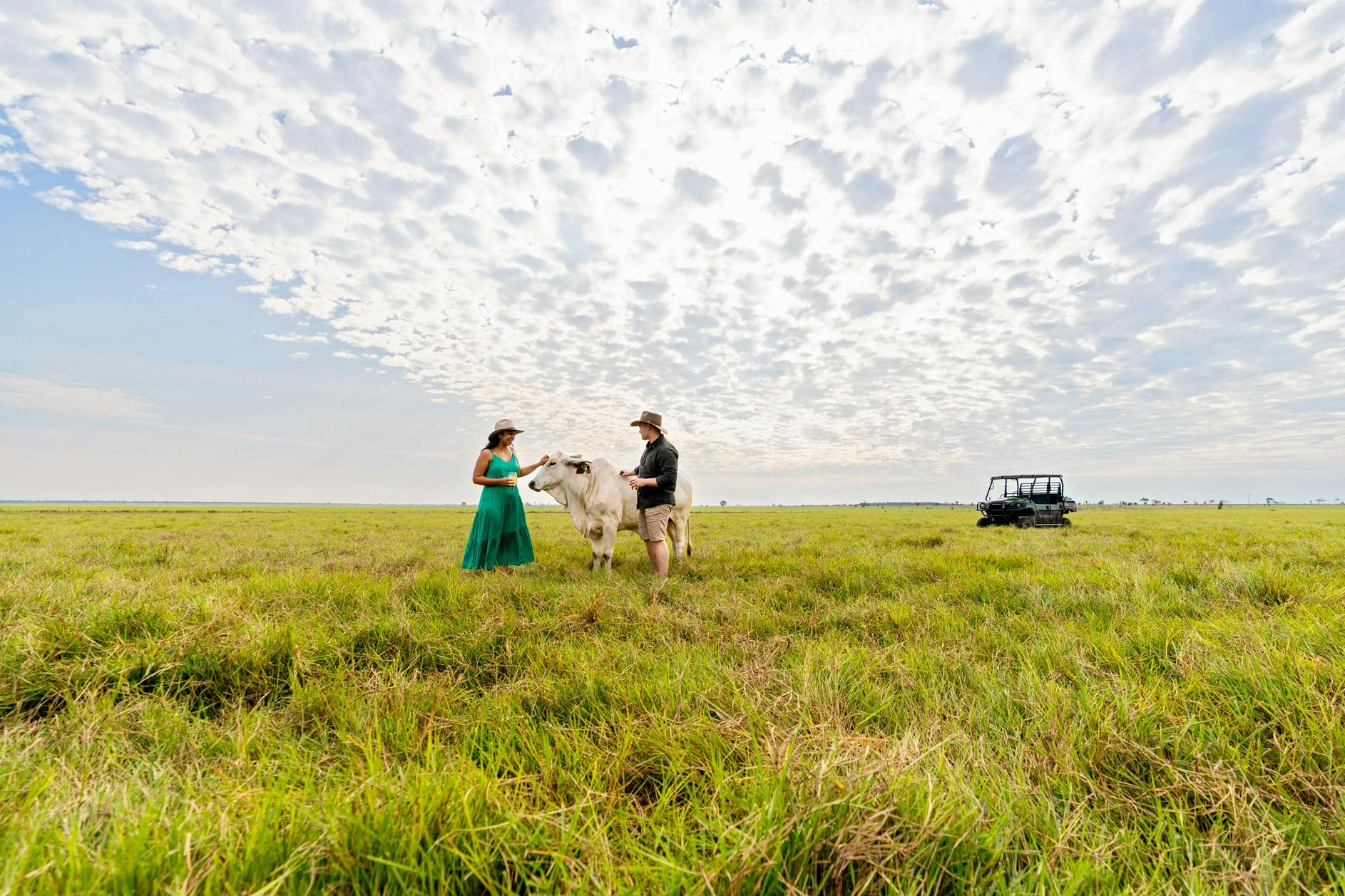 Cows and Canapés tour on property at Finniss River Lodge