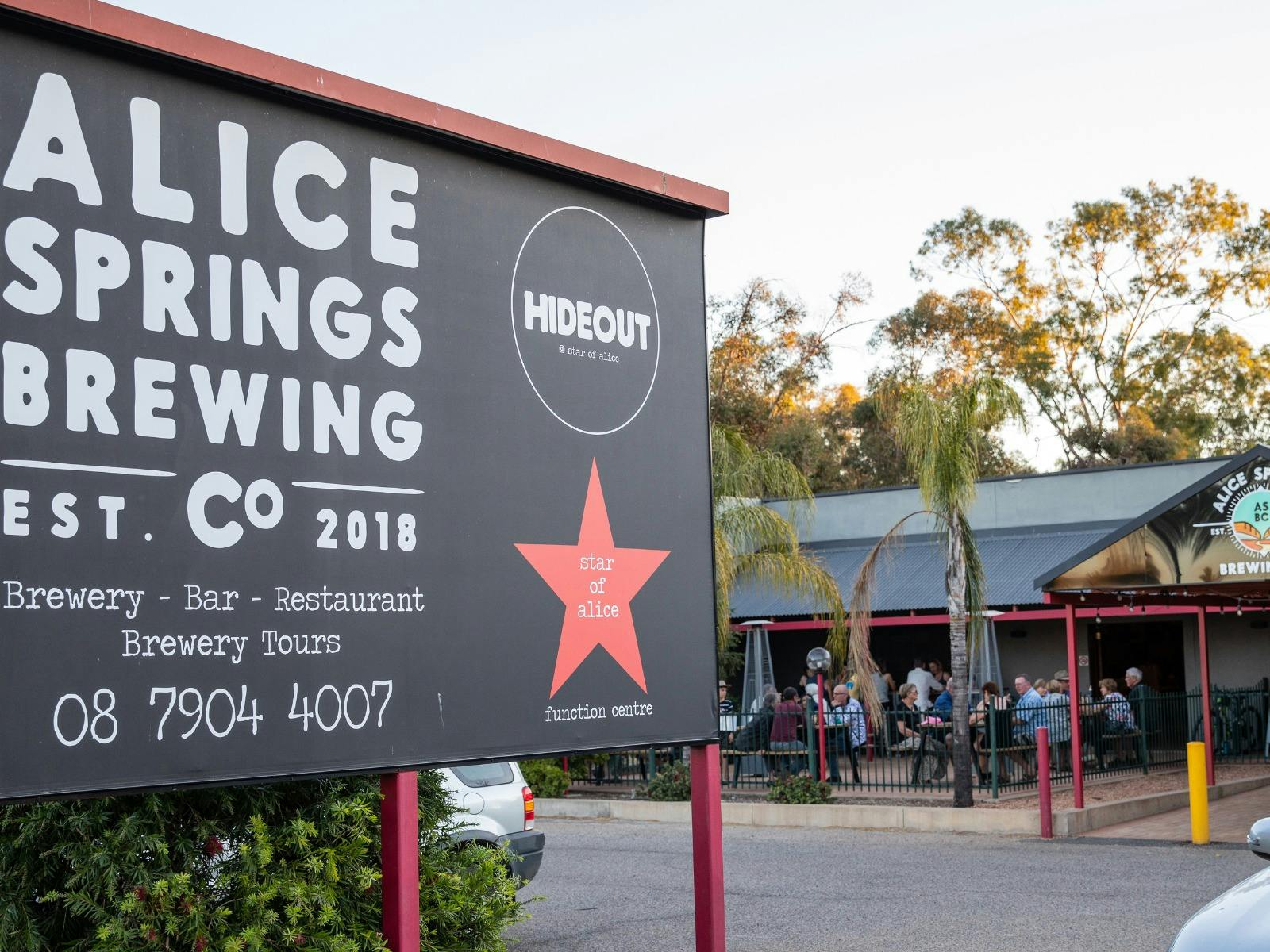 Entrance to the Alice Springs Brewing Co.