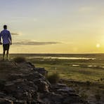 Couple at the Nadab Lookout at Ubirr in Kakadu