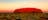 beautiful sunset over Uluru