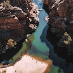 Aerial view of Ellery Creek Big Hole