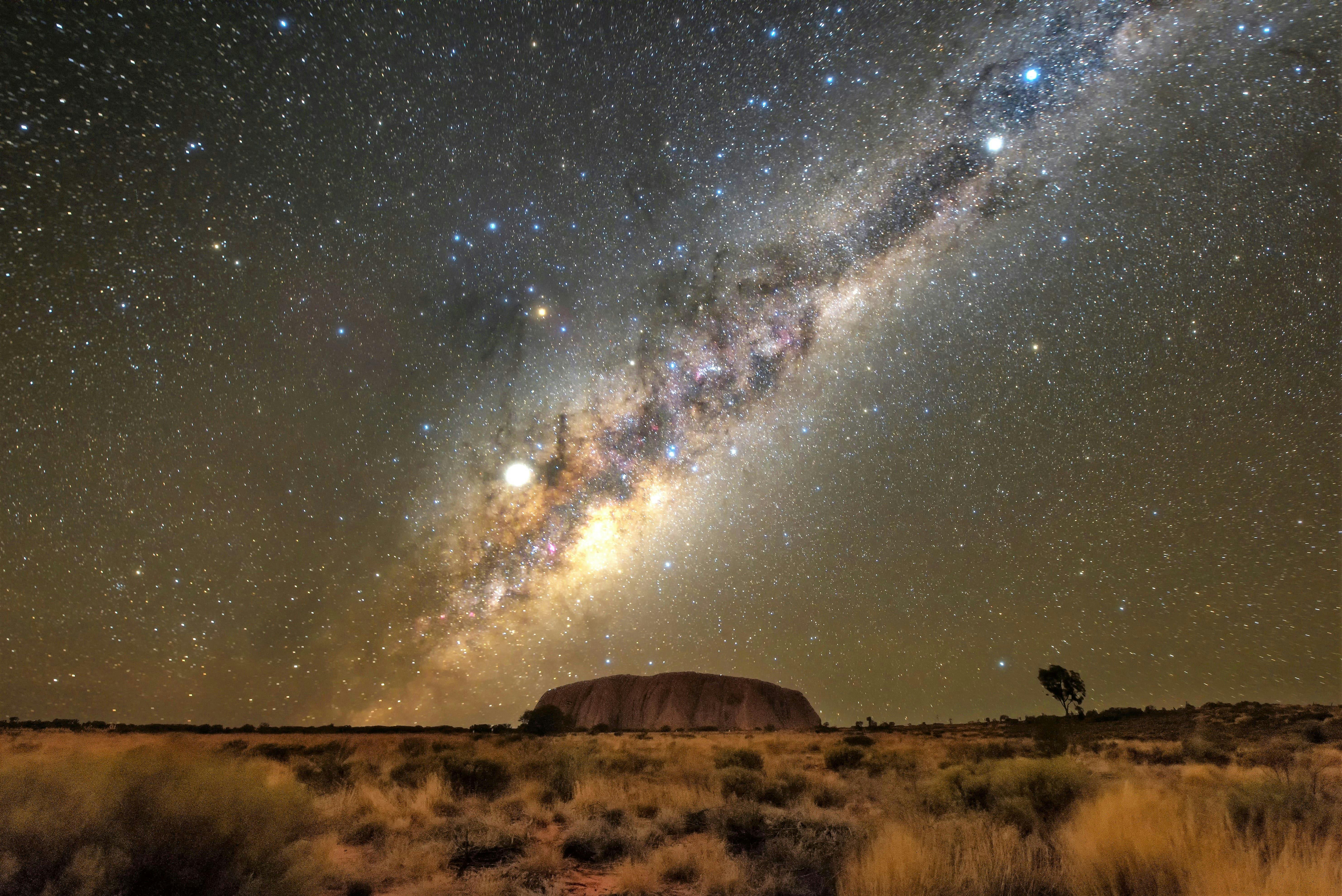 Red Centre Uluru night sky