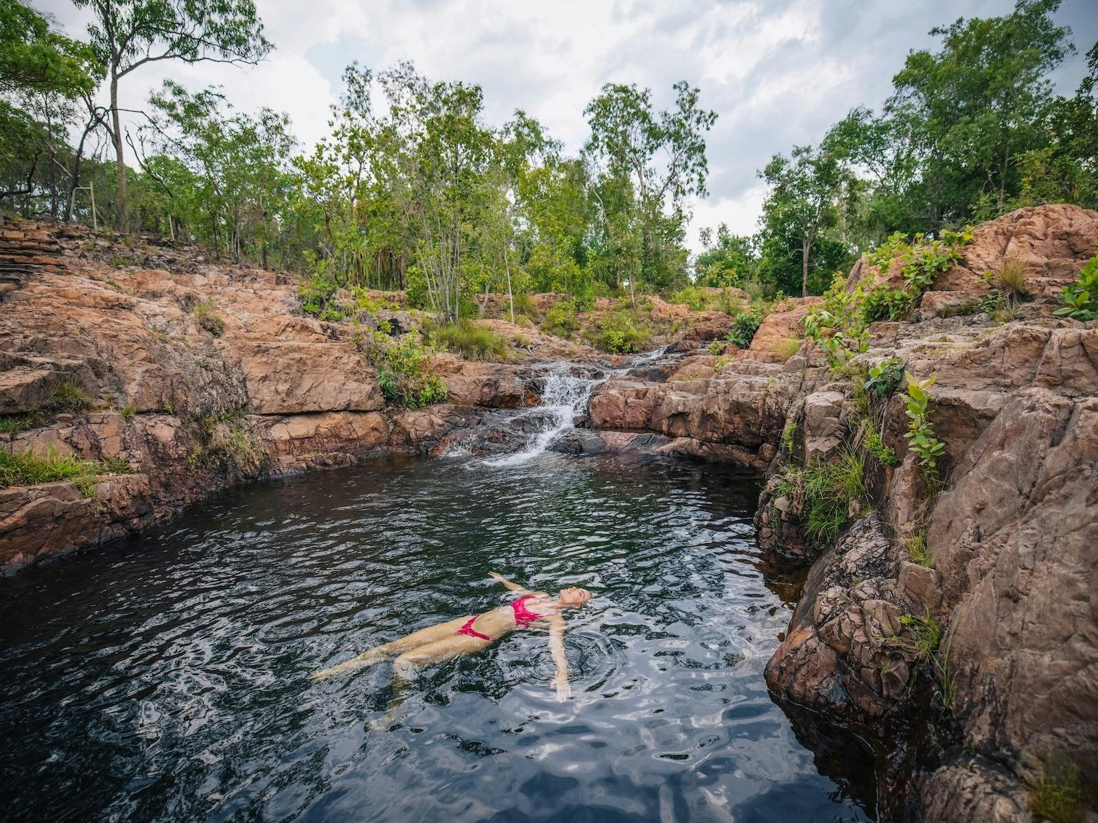 Floating at Buley Rockhole