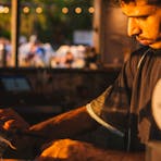 Bartender mixing drinks at the Darwin Ski Club
