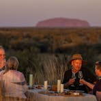 Dinner under the stars, looking to Uluṟu