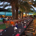Pool Side Dinner
