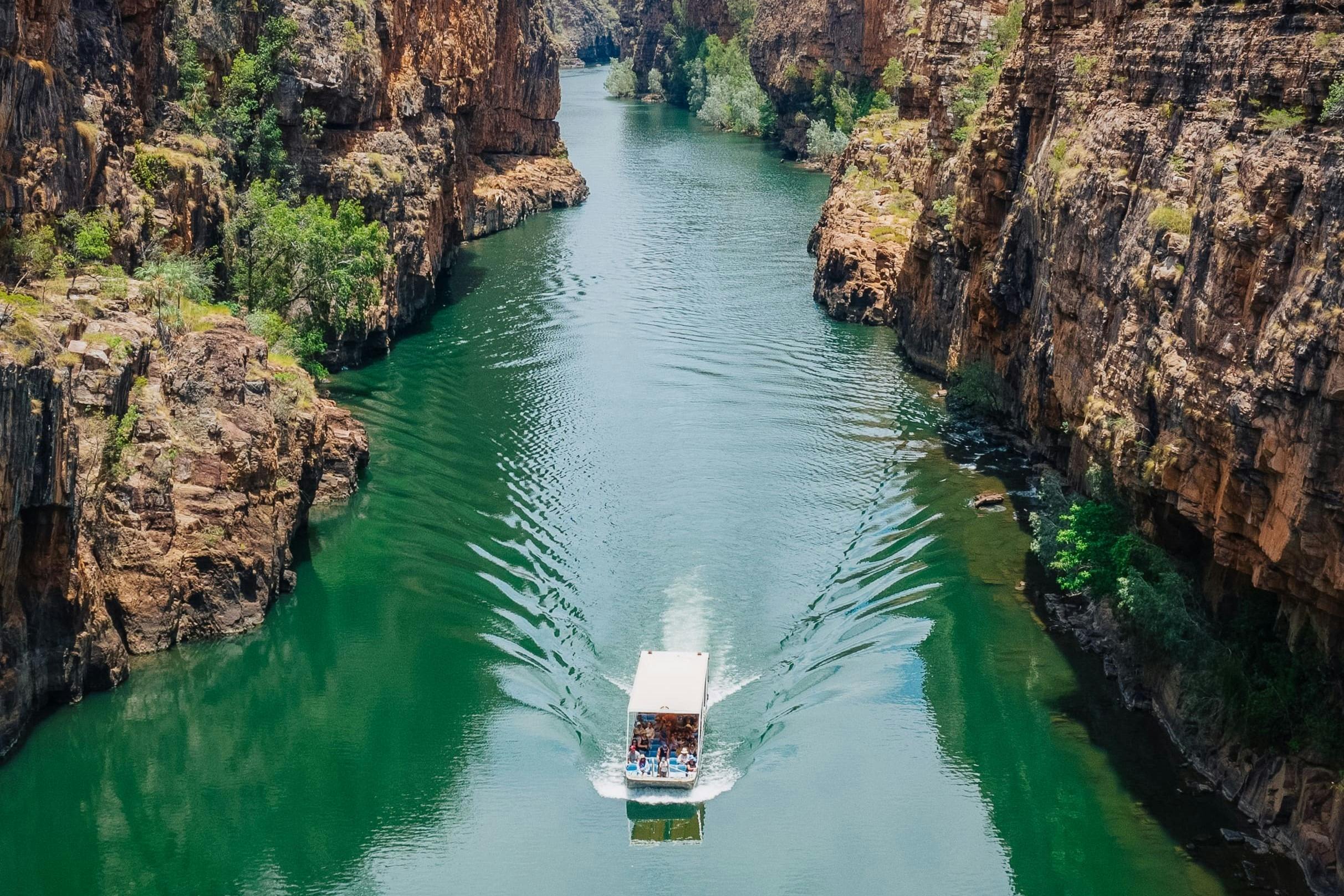 Katherine Gorge Boat cruise at Nitmiluk National Park Tourism NT