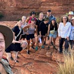 Guests and Red Centre guide at Kings Canyon Rim Walk