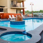 Pool area in Cullen Bay resort
