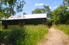House and walkway to the house.