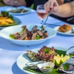 Arrangement of dishes served by the Darwin Sailing Club