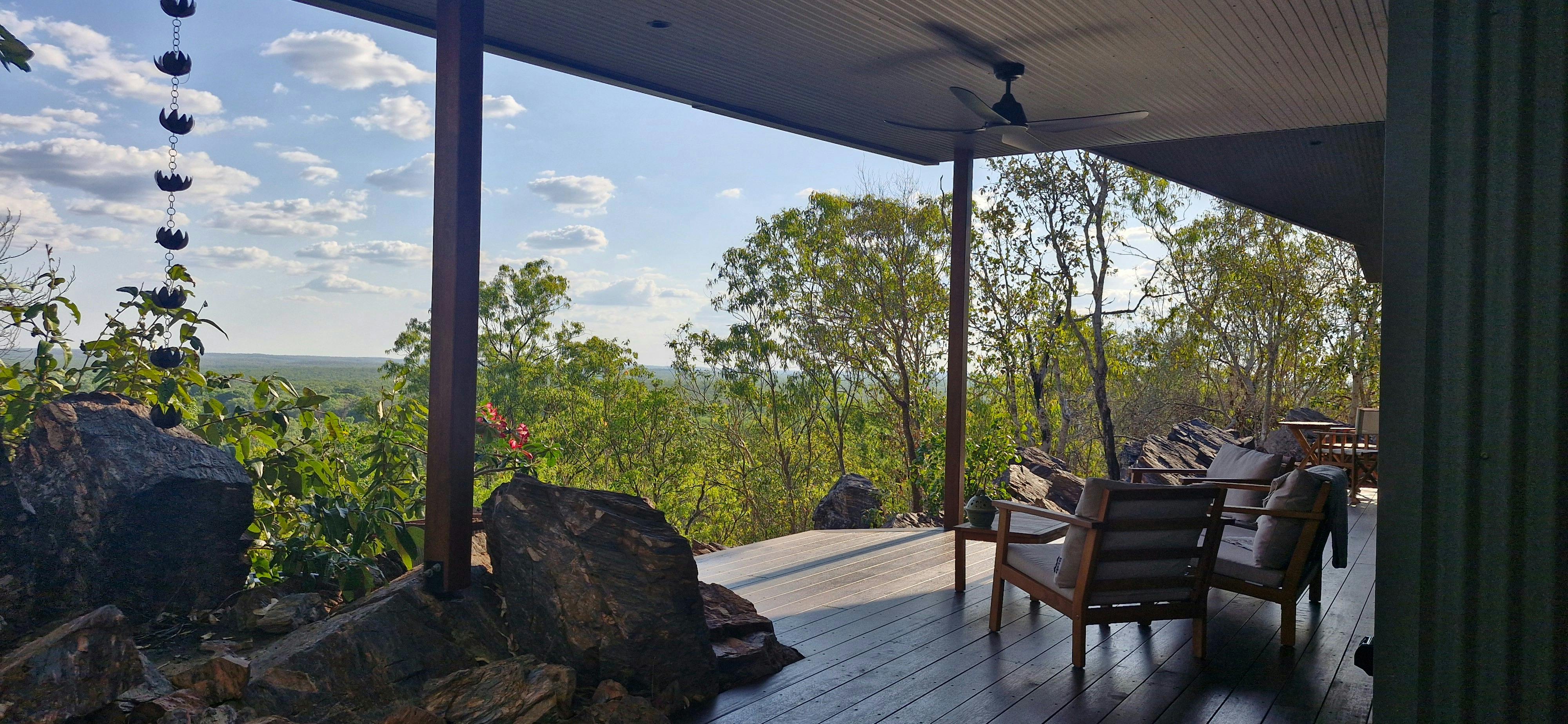 Views of from the deck in the dry season