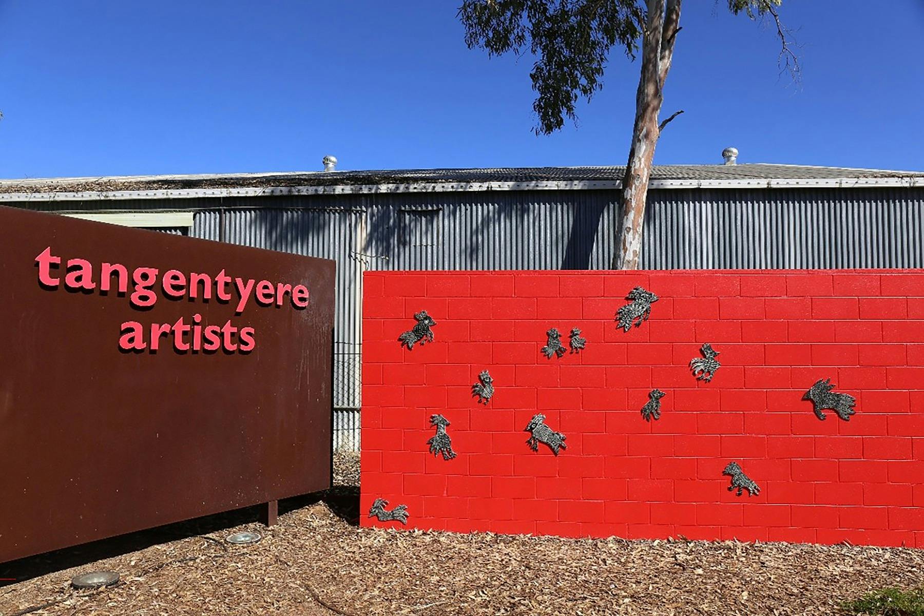 Town Camp Designs at Tangentyere Artists Aboriginal Art Gallery