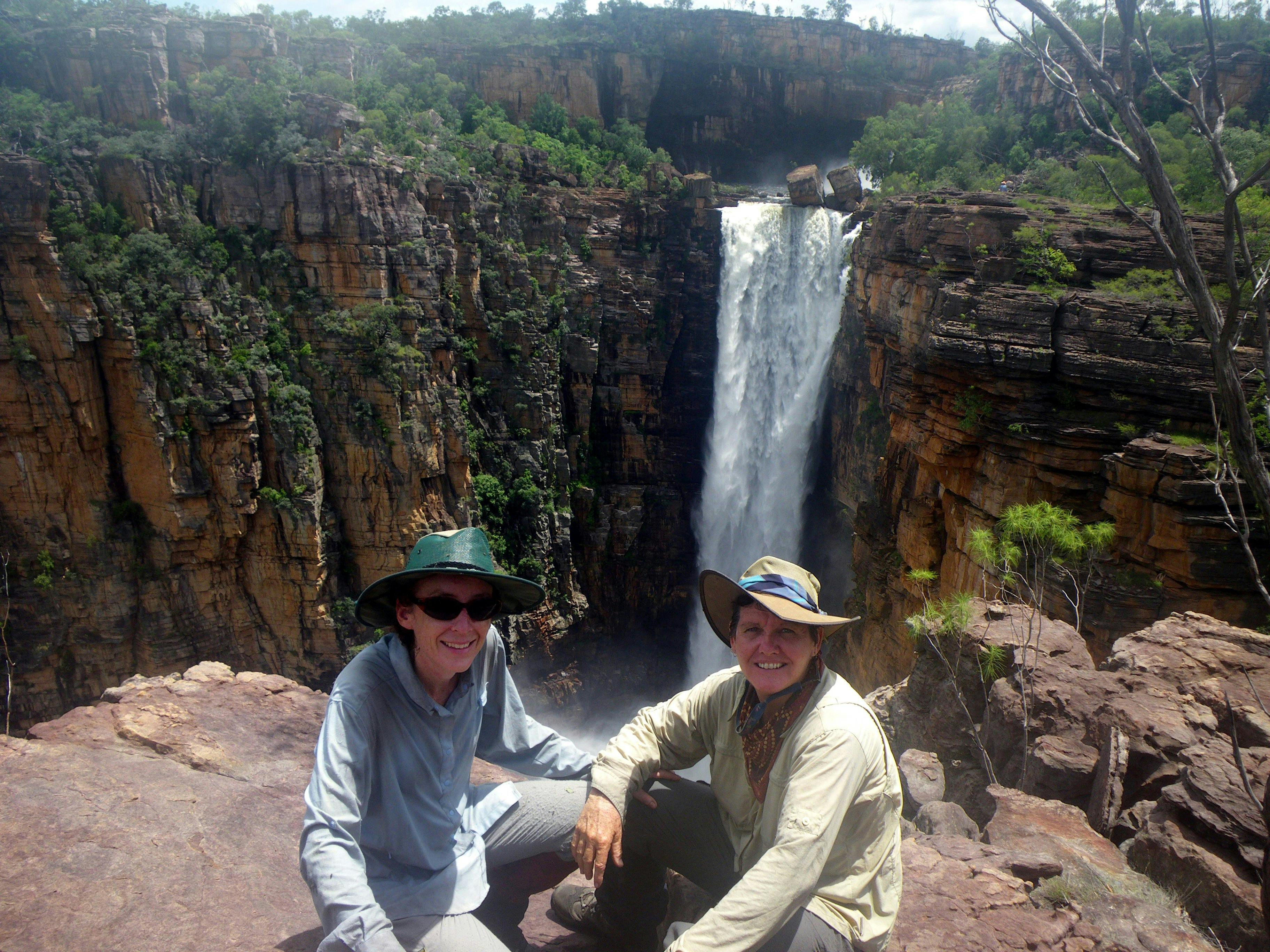 Jim Jim Falls in January. The only way to get here in January is on a 3 week trek.