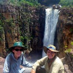 Jim Jim Falls in January. The only way to get here in January is on a 3 week trek.