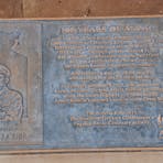 Interpretative plaque at the base of the memorial