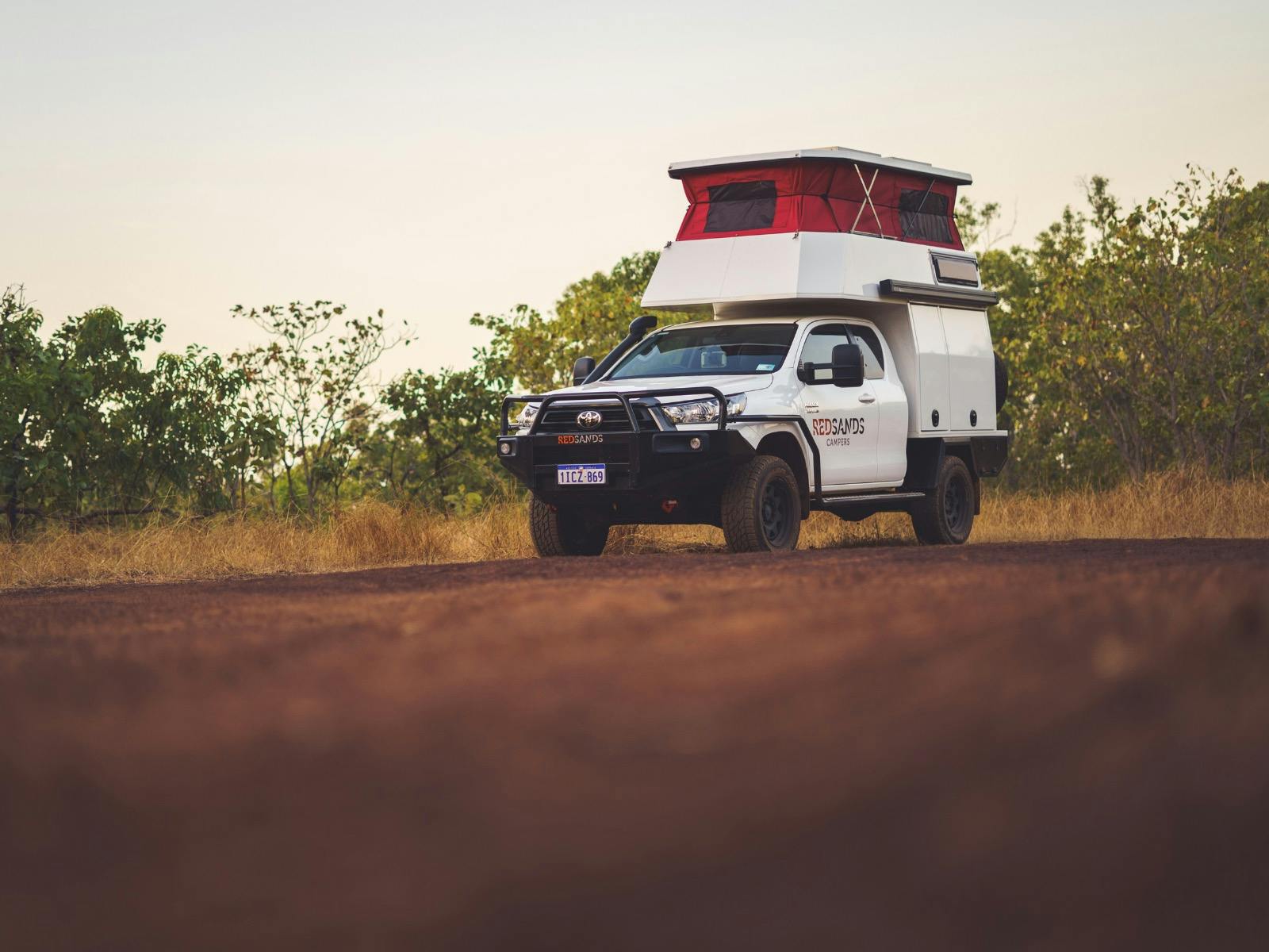 4WD Camper The Wanderer Outback on a dirt track