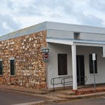 Sue Wah Chin building side view.  Conservation works were recently undertaken to the front verandah.