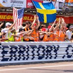 Teams cheering