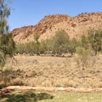 Photo of hills surrounding Wanggardi Caravan Park near Alice Springs