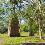 Pylon on the south bank of the Katherine River.
