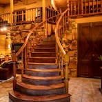 Sturt Desert Pea House - entrance with stunning curved staircase