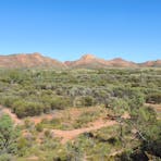 Inside walls of crater from lookout