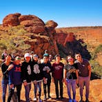 A family group enjoys their Rim Walk at Kings Canyon