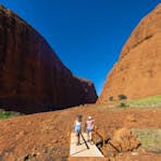 Walpa Gorge is part of Kata Tjuta  and is a desert refuge for plants and animals.