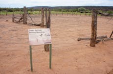 Horse Branding Yards, with interpretive signage.