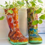 Decorated gumboots