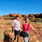 Visitors explore Kings Canyon on the rim walk.