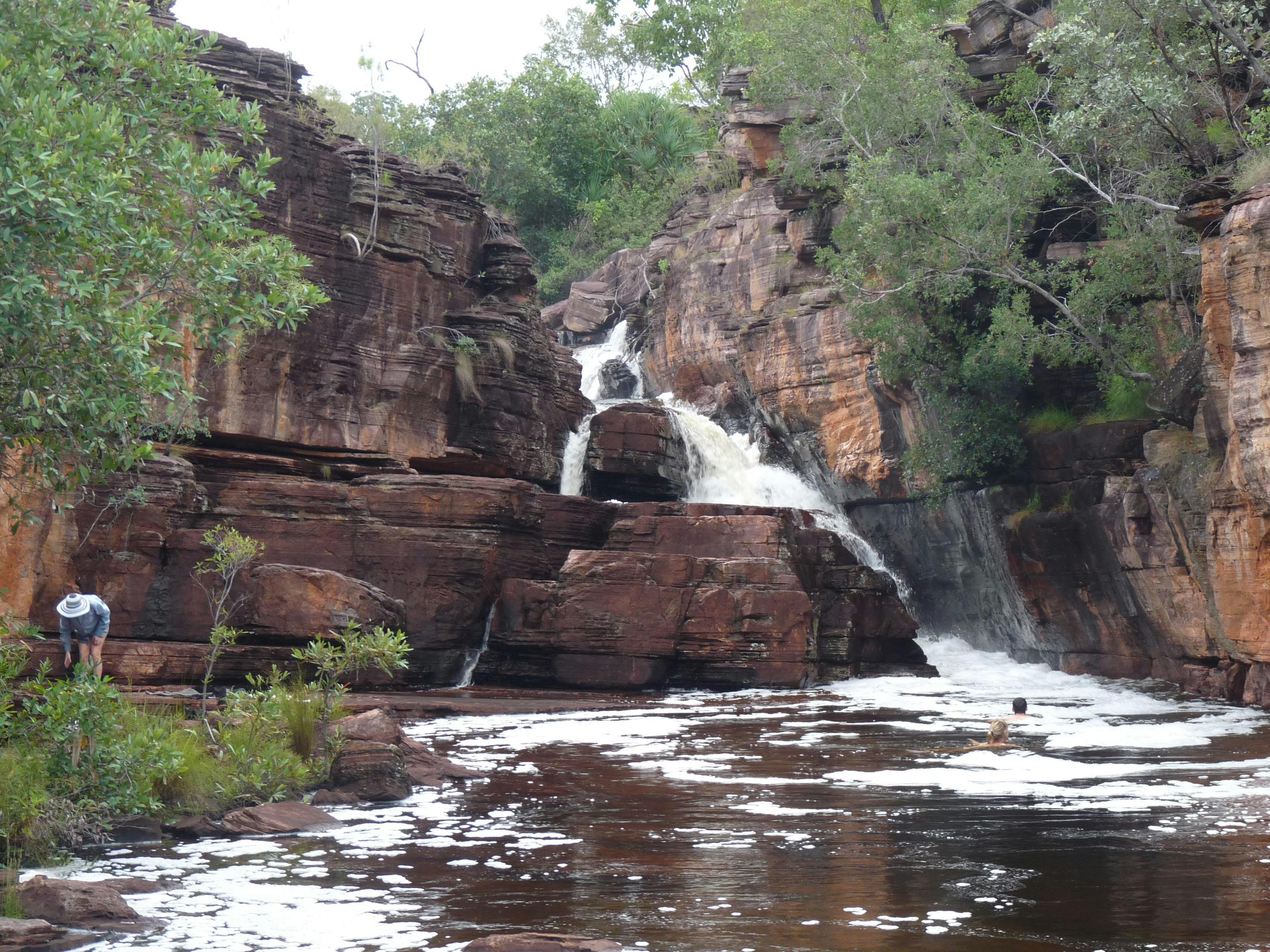 Baroalba Creek wet season chute. Great for swimming, but it will dry up later in the year.