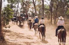 Riding in the bush