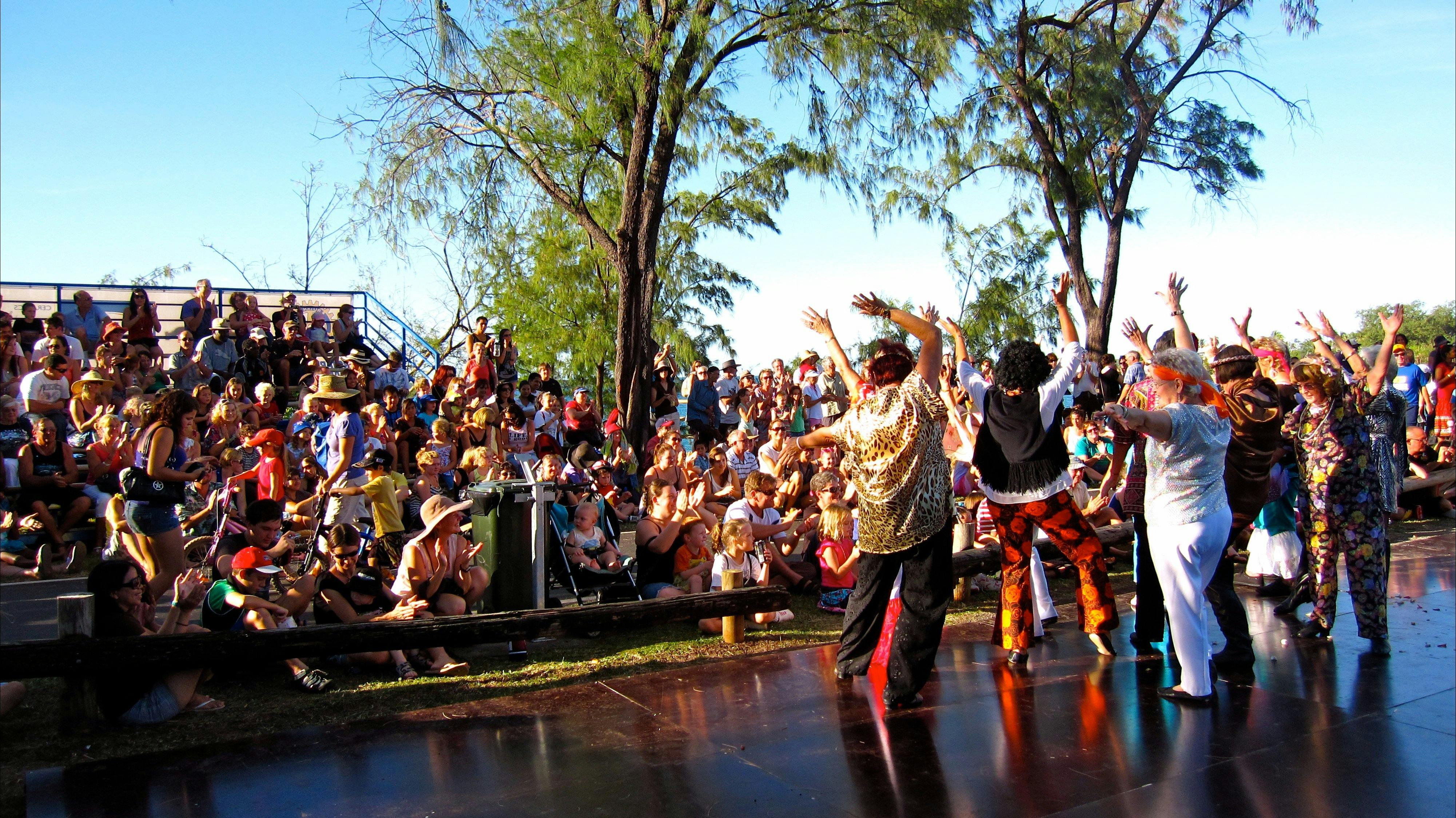Tracks Grey Panthers performing to the Seabreeze Crowd