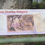 One of the interpretative panels at the site.