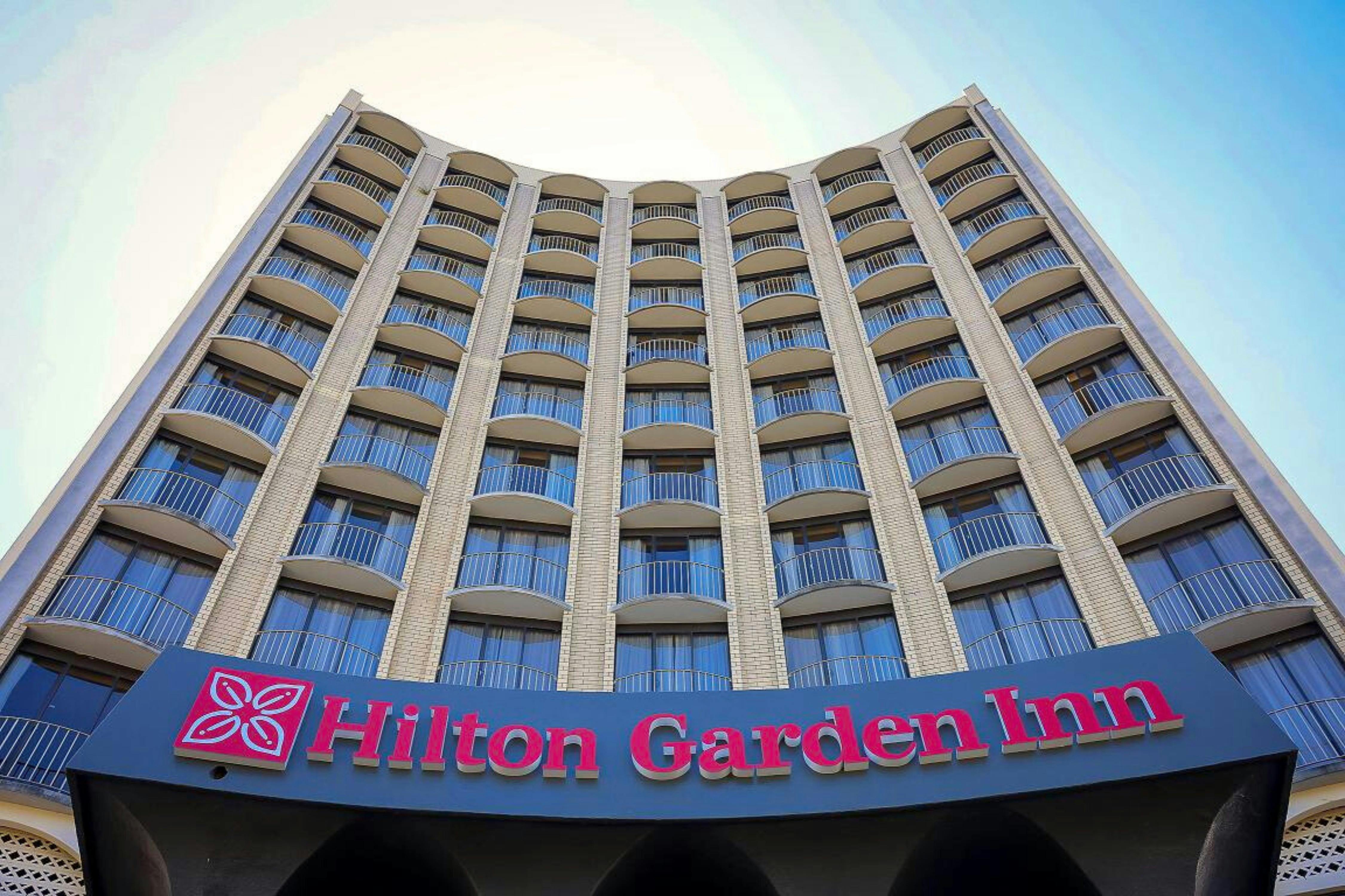 Exterior of the Hilton Garden Inn Darwin iconic building