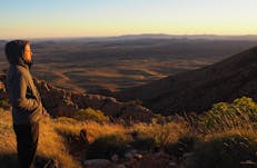 Watching the Mount Sonder sunrise