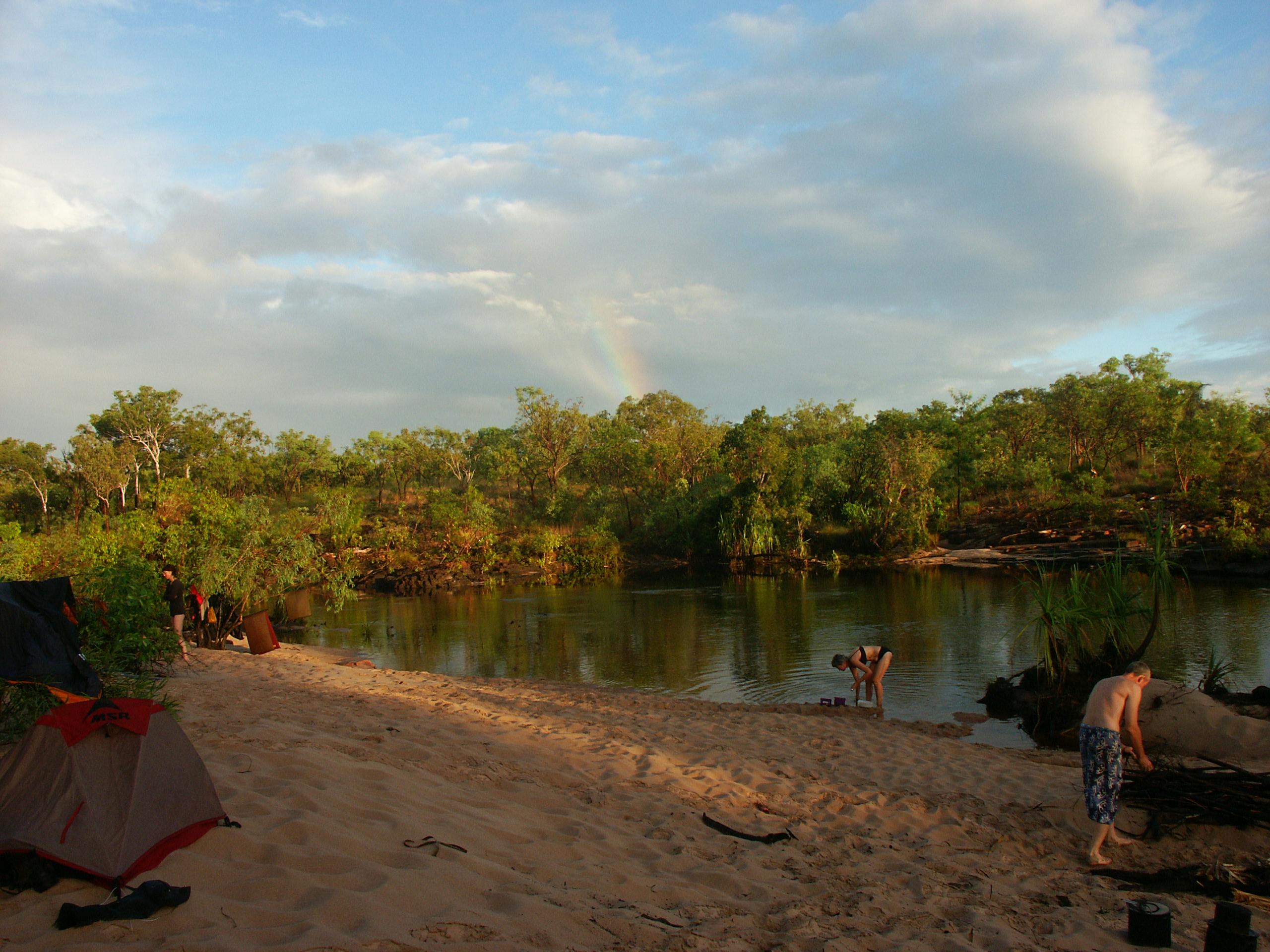 Upper Twin Creek campsite, dawn